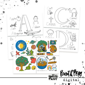 52 Week Bible Study: Kids Ephemera Weeks 1-4