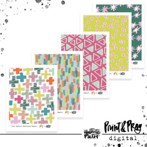 Time Capsule Patterned Paper Bundle