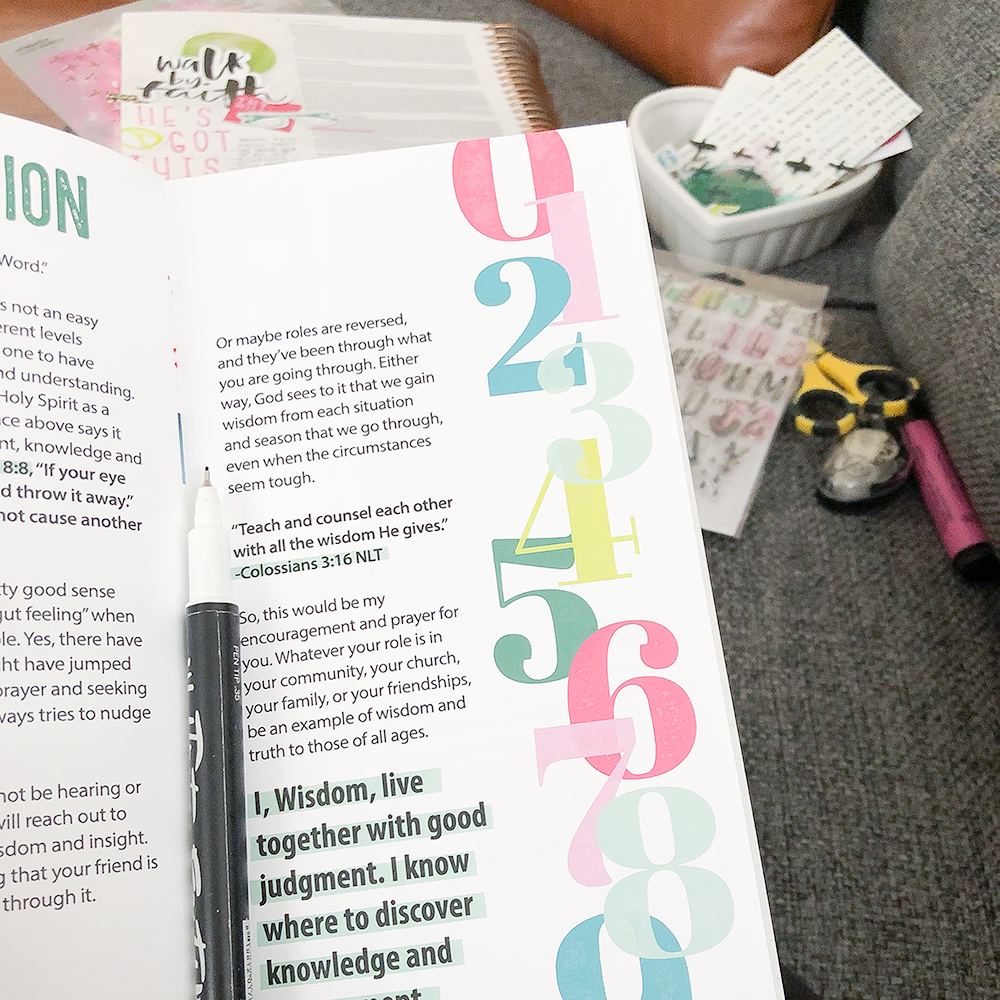 Bible journaling when you are down and out | Wisdom 2020 Vision Devotional | James 1:5