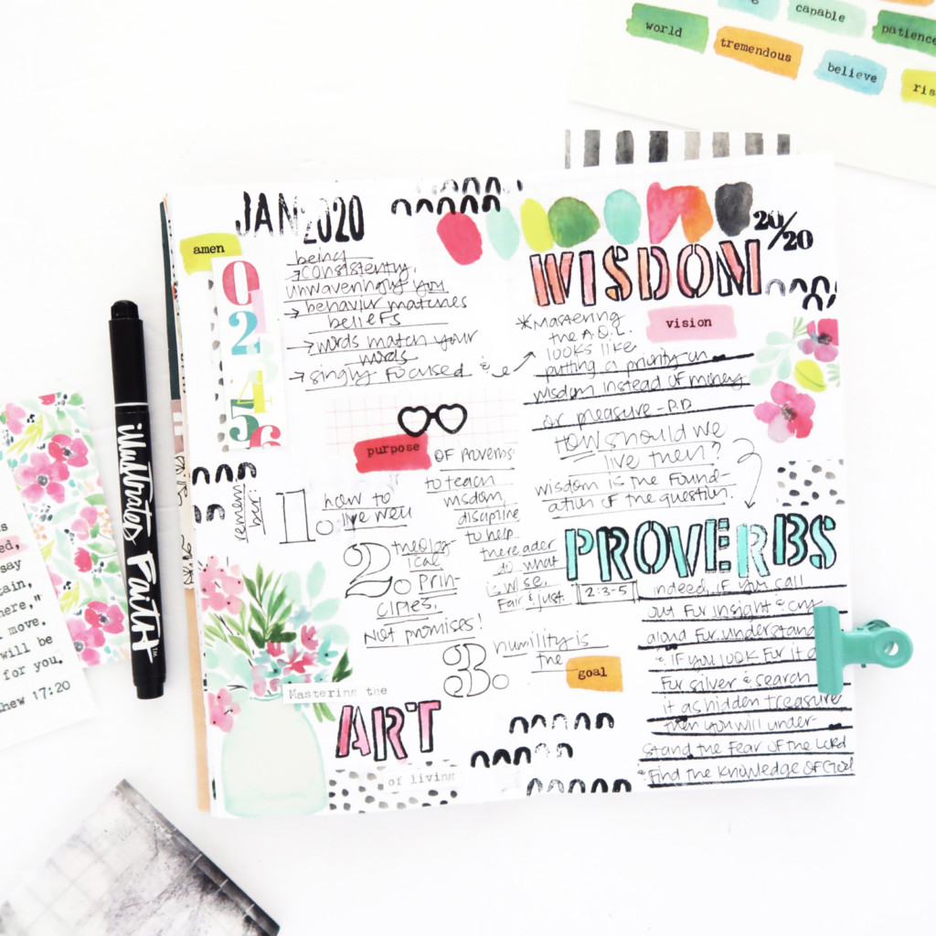 Print and Pray Traveler's Notebook Process Video by Jillian aka Hello Jillsky using digital printables | Dreamer