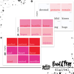 Valentine Flashcards (digital)