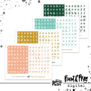 Hello & Amen Stamped Alpha