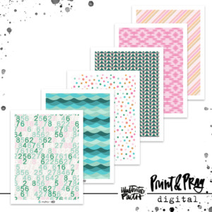 Travel Time Patterned Paper Bundle No. 1