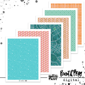 Travel Time Patterned Paper Bundle No. 3