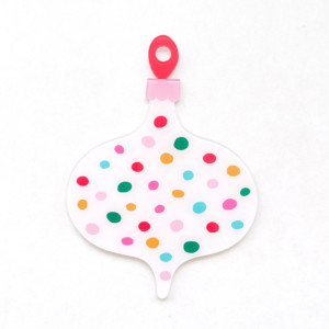 Acrylic Ornament | Polka Dots