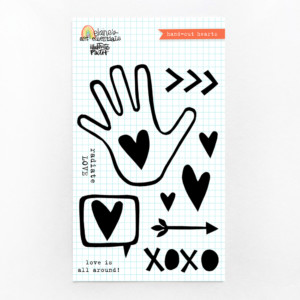 Hand-cut Hearts Stamp