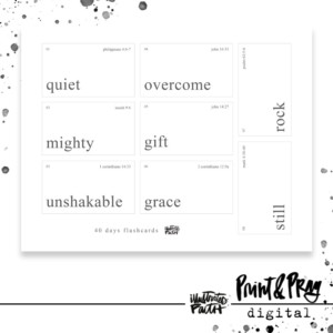 40 Days Flashcards (digital)
