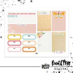 Unyielding Hope Scripture Dissection Sheet