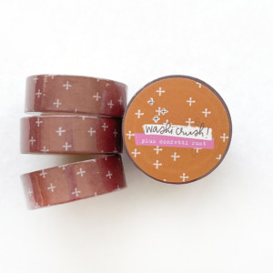 Plus Confetti Washi | Rust
