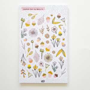 Doodled Fall Stickers