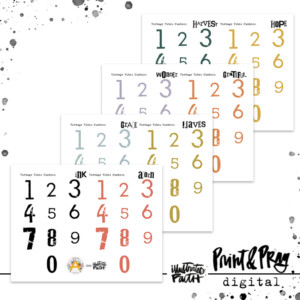 Vintage Vibes Numbers: Grateful Heart