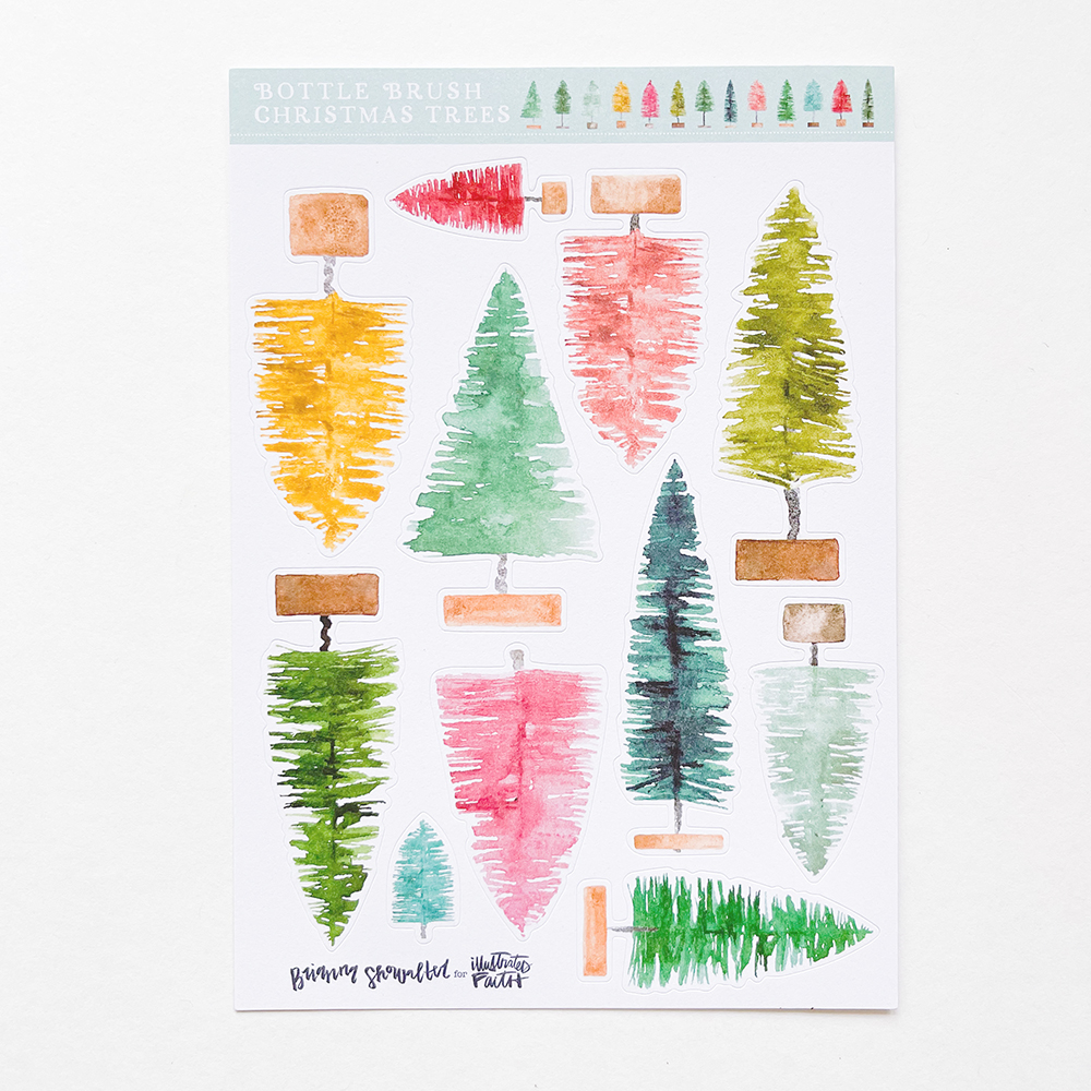 bottlebrushTREEstickers