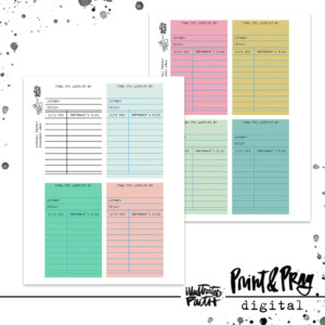 Library Cards- December 2022 Colors