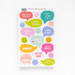 Speech Bubble Stickers | Worthy of Worship
