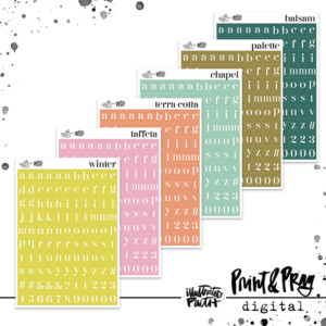 Tile Alpha Set | Mark Maker '23 colors