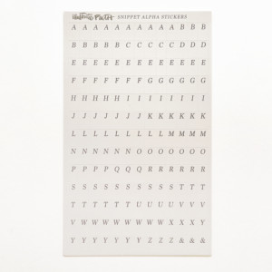 Snippet Alpha Stickers