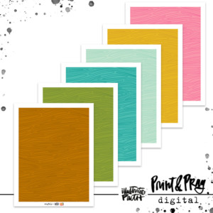 Camp Living Hope Wood Grain Patterned Paper Bundle