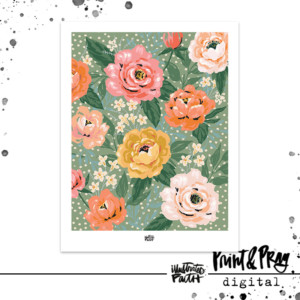 Heart Tune Floral Paper