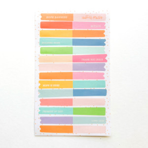Ephemera | Hope Banners Vellum Stickers