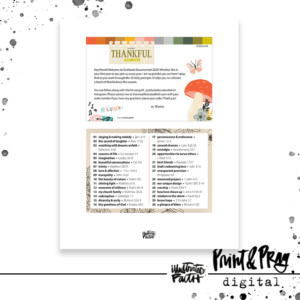 Gratitude Documented '23 Prompt List