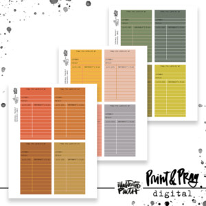 Library Cards- November 2023 Colors