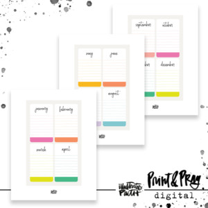 All Things Beautiful Month Journal Cards