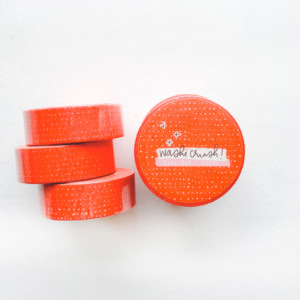 Washi | Solids | Tiny Dot Poppy