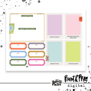 Summer in the Psalms Scripture Dissection Sheet