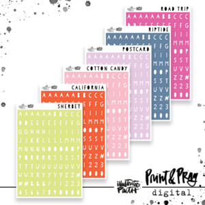 Tile Alpha Set | Summer in the Psalms colors