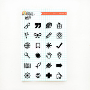 3x4 Mini Itty Bitty Icons 2