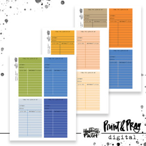 Library Cards- August 2024 Colors