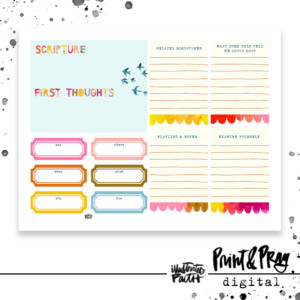 The Art of Noticing Scripture Dissection Sheet