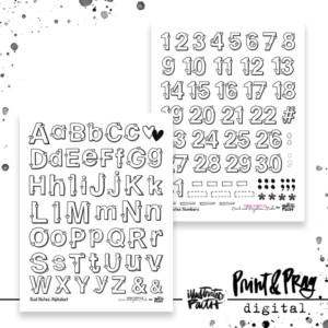 God Notes Black & White Alpha & Numbers