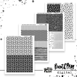 God Notes Black & White Patterned Paper Bundle