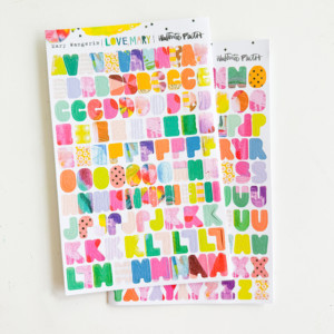 Love, Mary Alpha Stickers | Original