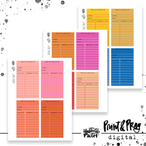 Library Cards- October 2024 Colors