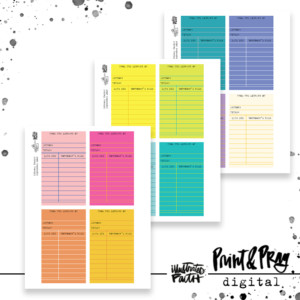 Library Cards- September 2024 Colors