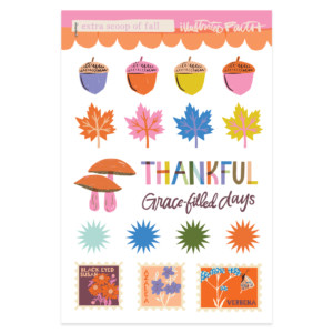 4x6 Sticker Sheet | Extra Scoop Of Fall
