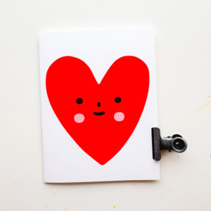 Heart Friend Love Letterpress Greeting Card By Suzy Ultman
