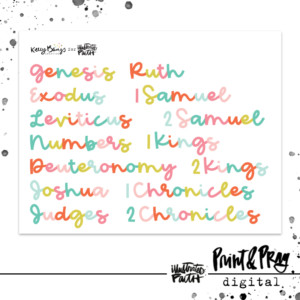 Bible Book Titles: Fun Script