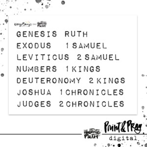 Bible Book Titles: Label