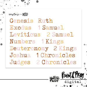 Bible Book Titles: Type