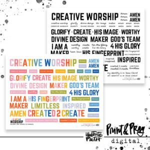 Creative Worship Words & Phrases