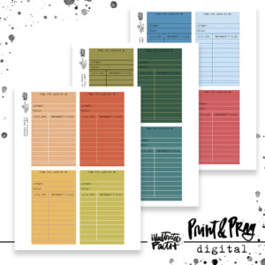 Library Cards- June & July 2025 Colors