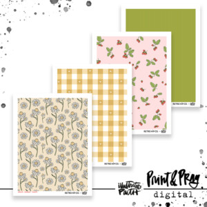 Sweet Summer Heart Patterned Paper Bundle