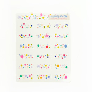 Clear Stickers | Confetti - Mary's Stars
