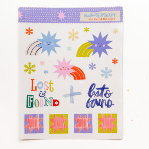 Clear Stickers | She Found The Stars